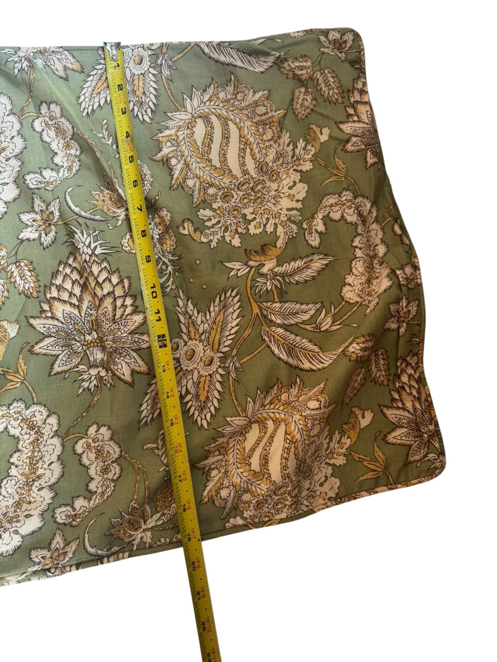 Pottery Barn green floral Margaret floral euro sham pillow case - Picture 7 of 7